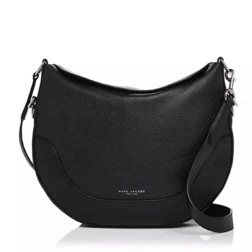 Marc Jacobs Black Leather Crescent Shoulder Bag